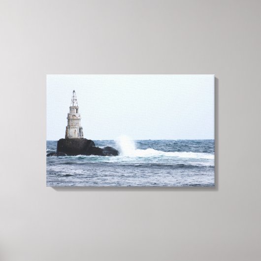 Saap met vuurtoren canvas afdruk (Voorkant)