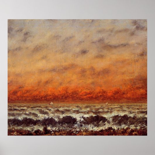 Saap, mooi schilderij van Gustave Courbet Poster (Voorkant)