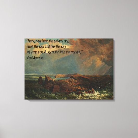 Saap van de kustlijn van de Indische Oceaan Canvas Afdruk (Voorkant)