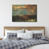 Saap van de kustlijn van de Indische Oceaan Canvas Afdruk (Insitu (Slaapkamer))