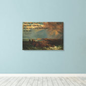 Saap van de kustlijn van de Indische Oceaan Canvas Afdruk (Insitu (Houten vloer))