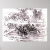 Saar River onder vuur Poster (Voorkant)