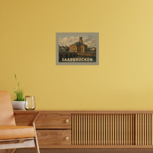 Saarbrücken Duitsland Stad Kunst Poster