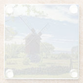 Saaremaa, eiland Estland, Glazen Onderzetter (Achterkant)