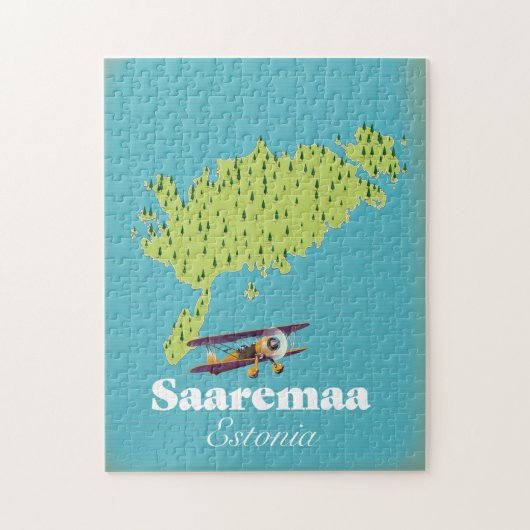 Saaremaa Estland kaart Legpuzzel (Verticaal)