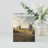 Saaremaa Estland Reis Briefkaart (Staand voorkant)