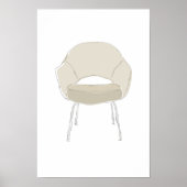 Saarinen S-serie krabbelvector Poster (Voorkant)