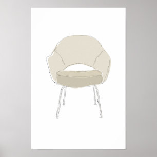 Saarinen S-serie krabbelvector Poster