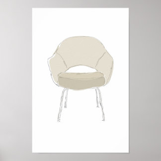 Saarinen S-serie krabbelvector Poster