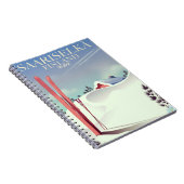 Saariselkä Finland ski-poster Notitieboek (Rechterzijde)