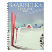 Saariselkä Finland ski-poster Notitieboek (Voorkant)