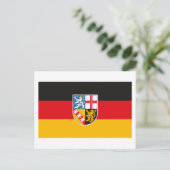 Saarland Flag Briefkaart (Staand voorkant)