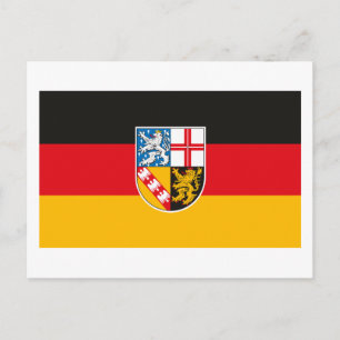 Saarland Flag Briefkaart