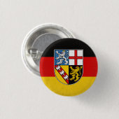 Saarland Ronde Button 3,2 Cm (Voorkant /achterkant)