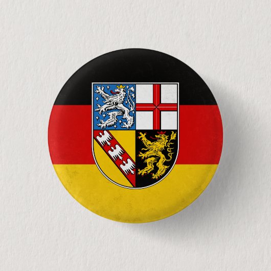Saarland Ronde Button 3,2 Cm (Voorkant)