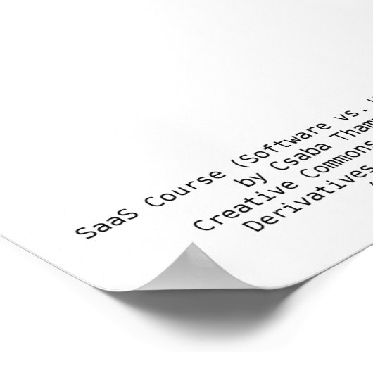 SaaS-cursus (hardware versus software-engineering) Poster (Hoek)