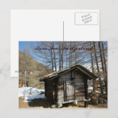 Saas Fee Briefkaart (Voorkant / Achterkant)