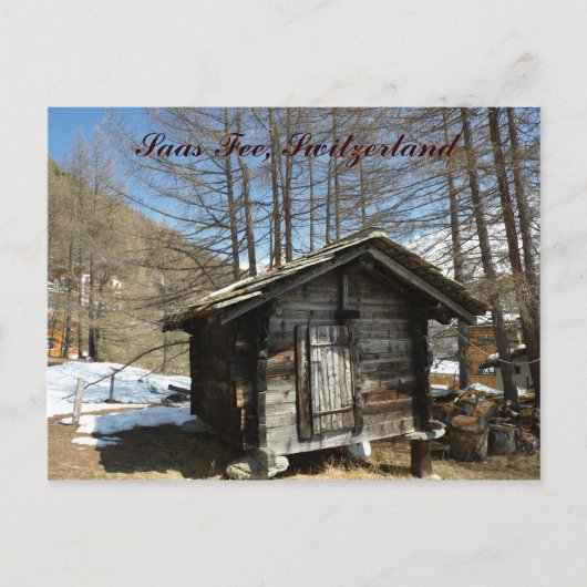 Saas Fee Briefkaart (Voorkant)