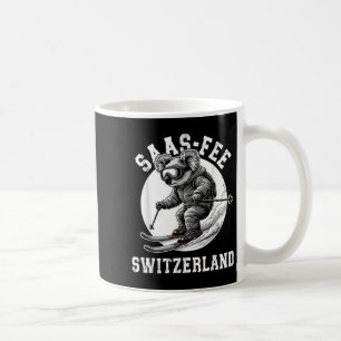Saas-fee Koala Beer Ski Resort Zwitserse Alpen Ski Koffiemok