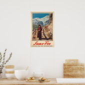 Saas Fee, Valais, Zwitserland, Ski Poster (Keuken)