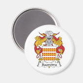 Saavedra Family Crest Magneet (Voorkant / Achterkant)