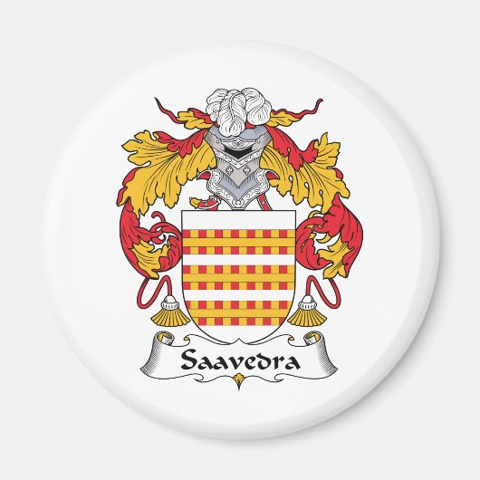 Saavedra Family Crest Magneet (Voorkant)