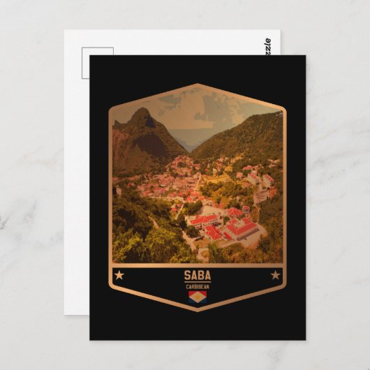 Saba Briefkaart (Voorkant / Achterkant)