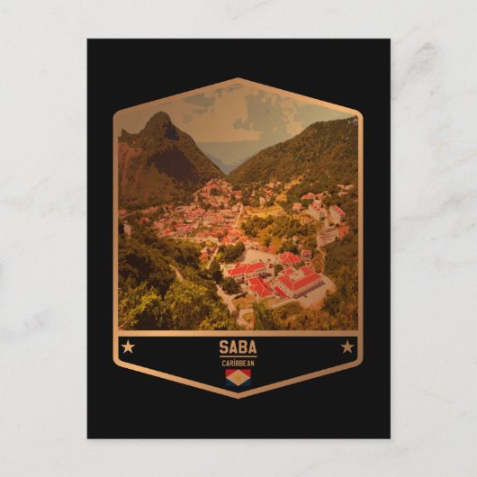 Saba Briefkaart (Voorkant)
