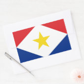 saba eiland vlag Nederland land regio Rechthoekige Sticker (Envelop)