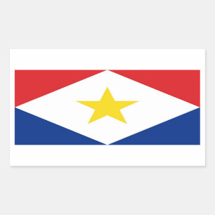 saba eilandvlag Nederland Rechthoekige Sticker