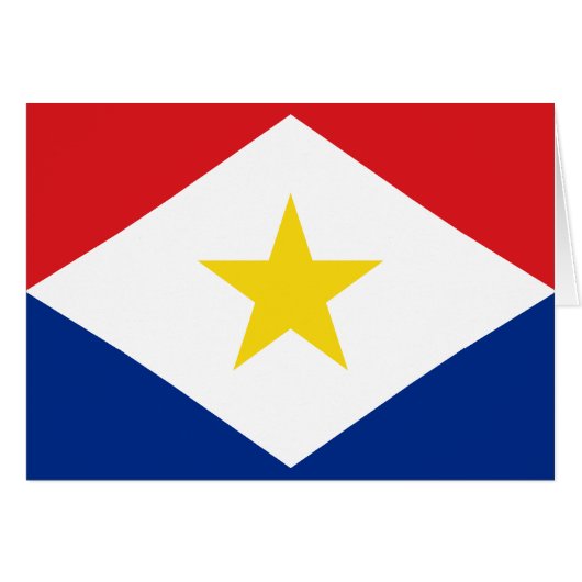 Saba Flag (Voorkant Horizontaal)