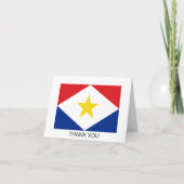 Saba Flag Bedankkaart (Voorkant)