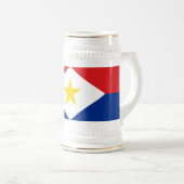 Saba Flag Bierpul (Voorkant rechts)