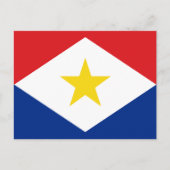 Saba Flag Briefkaart (Voorkant)