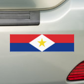 Saba Flag Bumpersticker (Op auto)