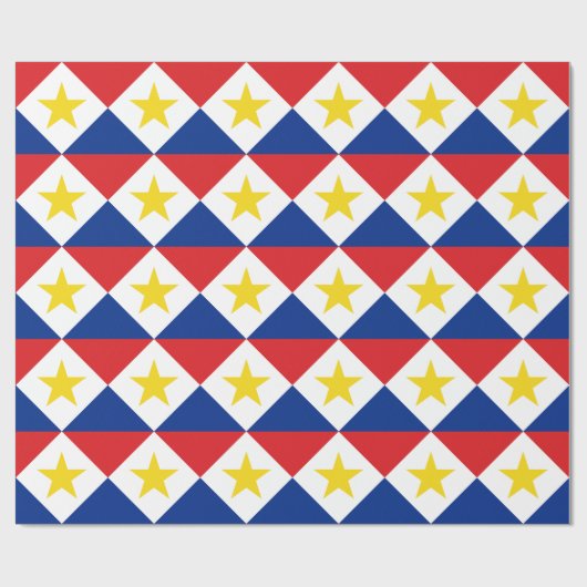 Saba Flag Cadeaupapier (Vlak)