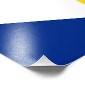 Saba Flag Foto Afdruk (Hoek)