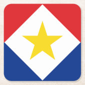 Saba Flag Kartonnen Onderzetters (Voorkant)