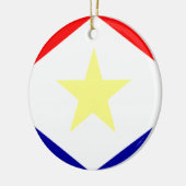 Saba Flag Keramisch Ornament (Links)