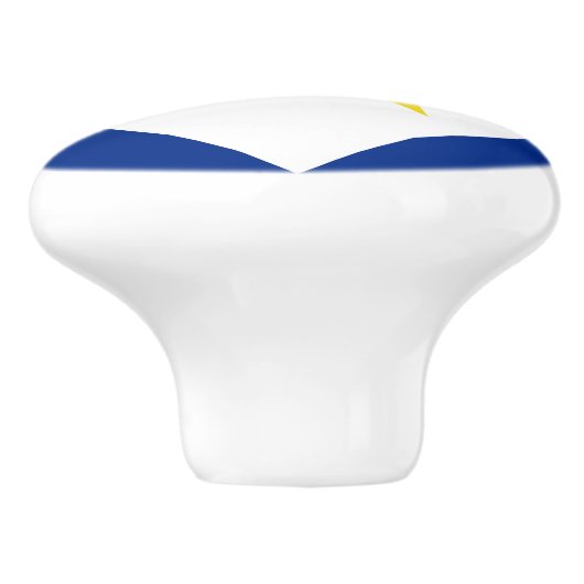 Saba Flag Keramische Knop (Zijkant)