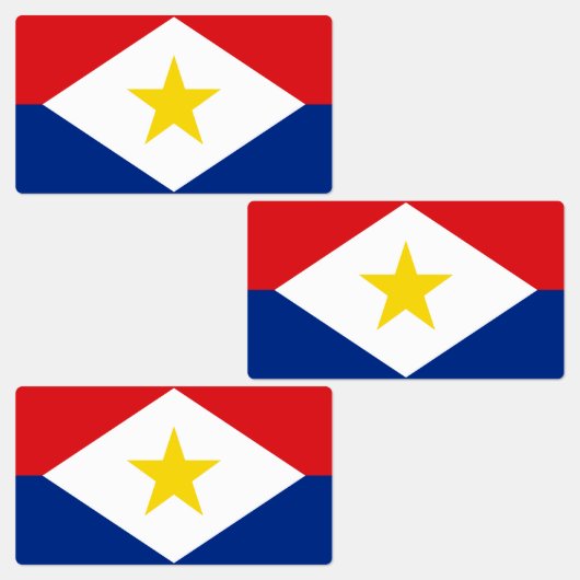Saba Flag Labels (Groep)