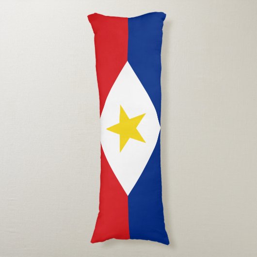 Saba Flag Lichaamskussen (Voorkant Verticaal)