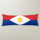 Saba Flag Lichaamskussen (Voorkant)