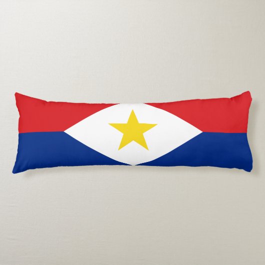 Saba Flag Lichaamskussen (Voorkant)