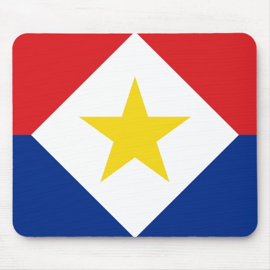 Saba Flag Muismat (Voorkant)