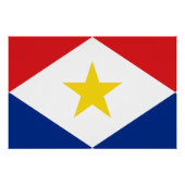 Saba Flag Perfect Poster (Voorkant)