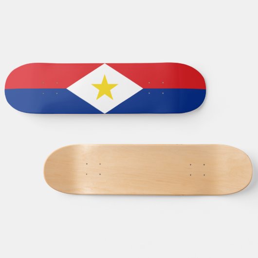 Saba Flag Persoonlijk Skateboard (Horizontaal)