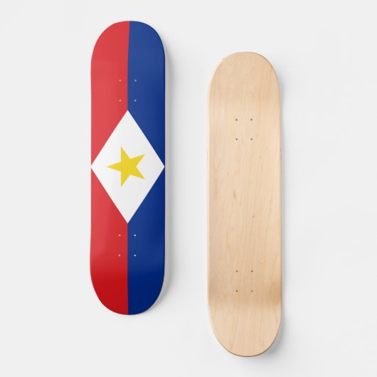 Saba Flag Persoonlijk Skateboard (Voorkant)