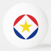Saba Flag Pingpongbal (Achterkant)