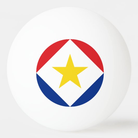 Saba Flag Pingpongbal (Voorkant)